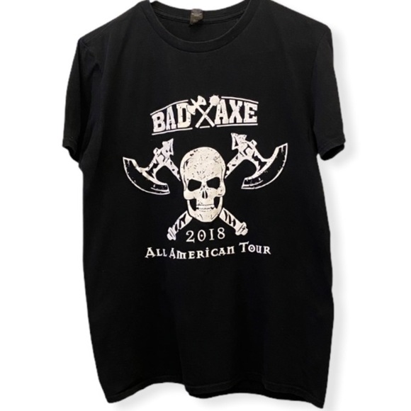 Other - BAD AXE 2018 Tour T Shirt All American Black Med